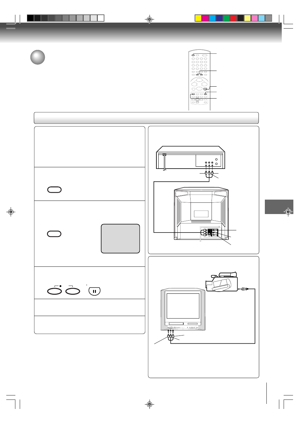 Duplicating a video tape | Toshiba MW24FN3/R User Manual | Page 47 / 68