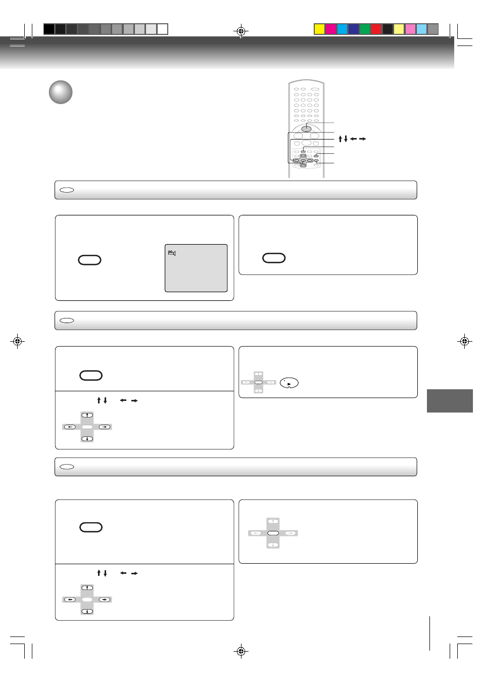 Changing angles/title selection/dvd menu, Changing angles, Title selection | Dvd menu | Toshiba MW24FN3/R User Manual | Page 55 / 68