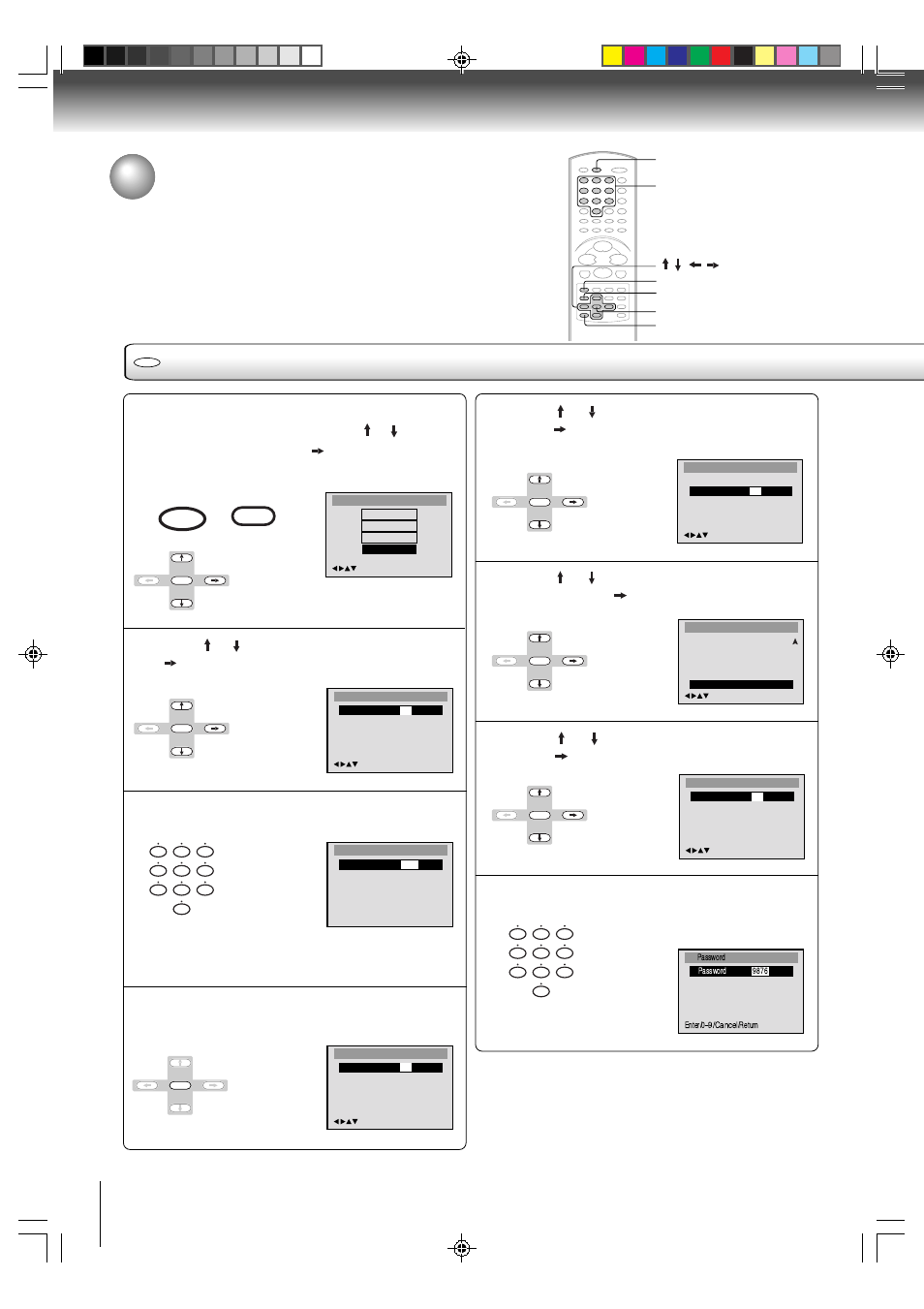 To change parental level | Toshiba MW24FN3/R User Manual | Page 60 / 68