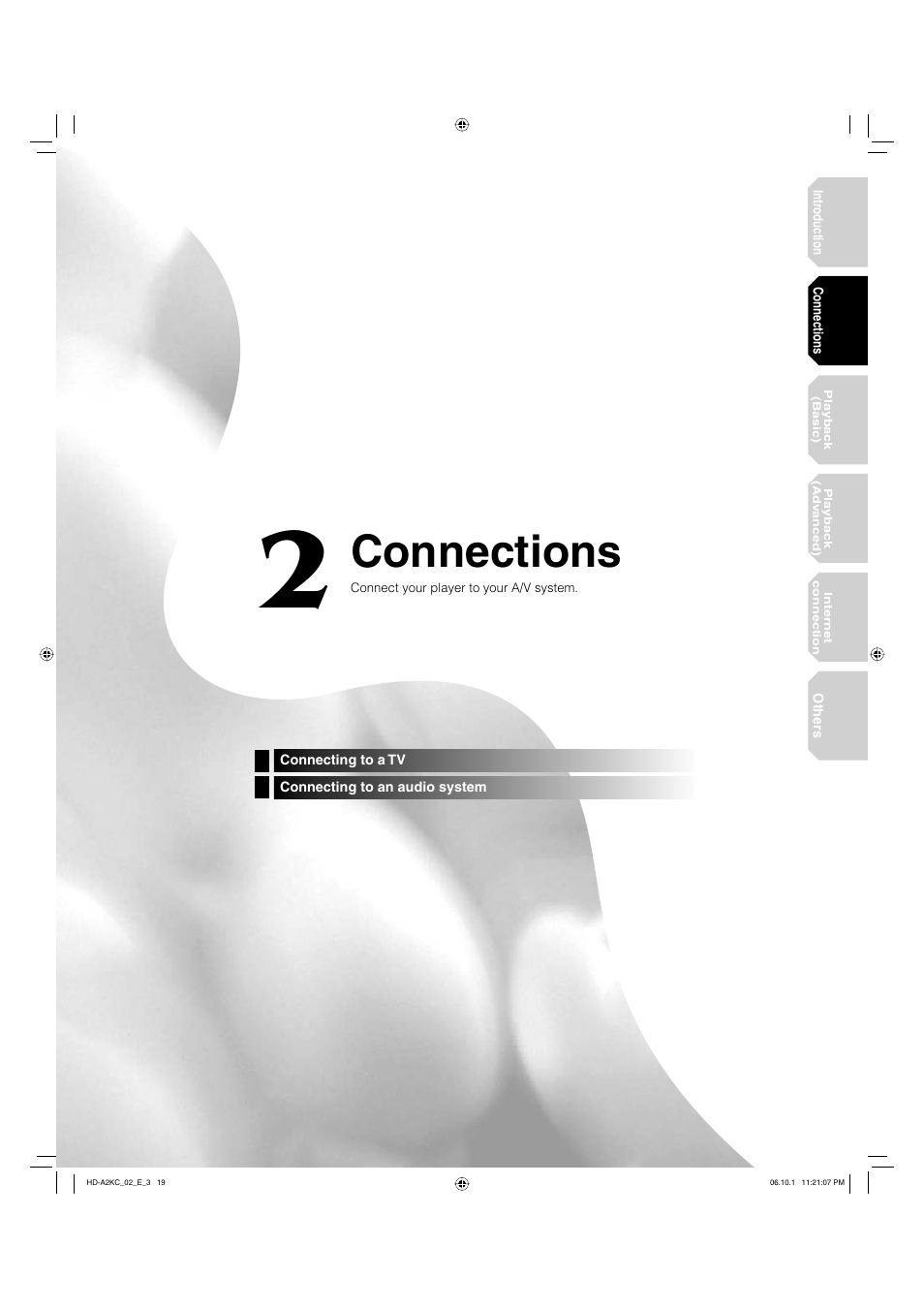 Connections | Toshiba HD-A2KC User Manual | Page 19 / 72