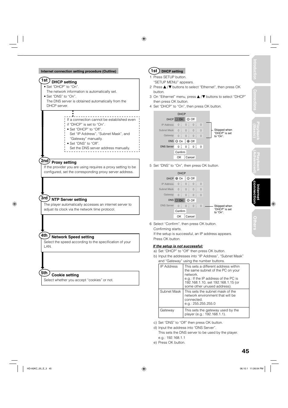 Intr oduction connections, Other s | Toshiba HD-A2KC User Manual | Page 45 / 72