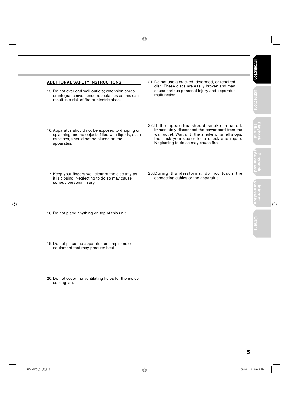 Toshiba HD-A2KC User Manual | Page 5 / 72