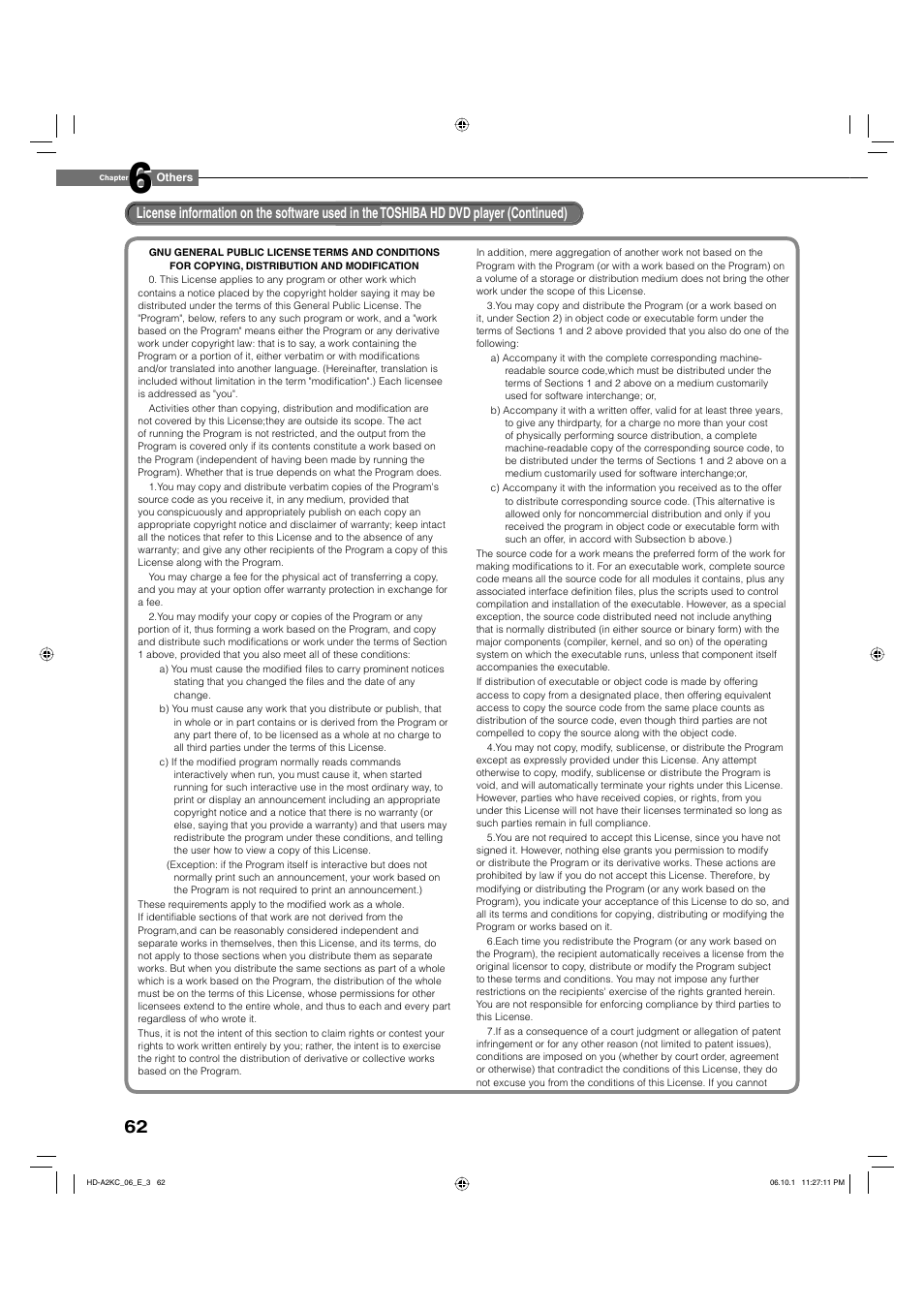 Toshiba HD-A2KC User Manual | Page 62 / 72