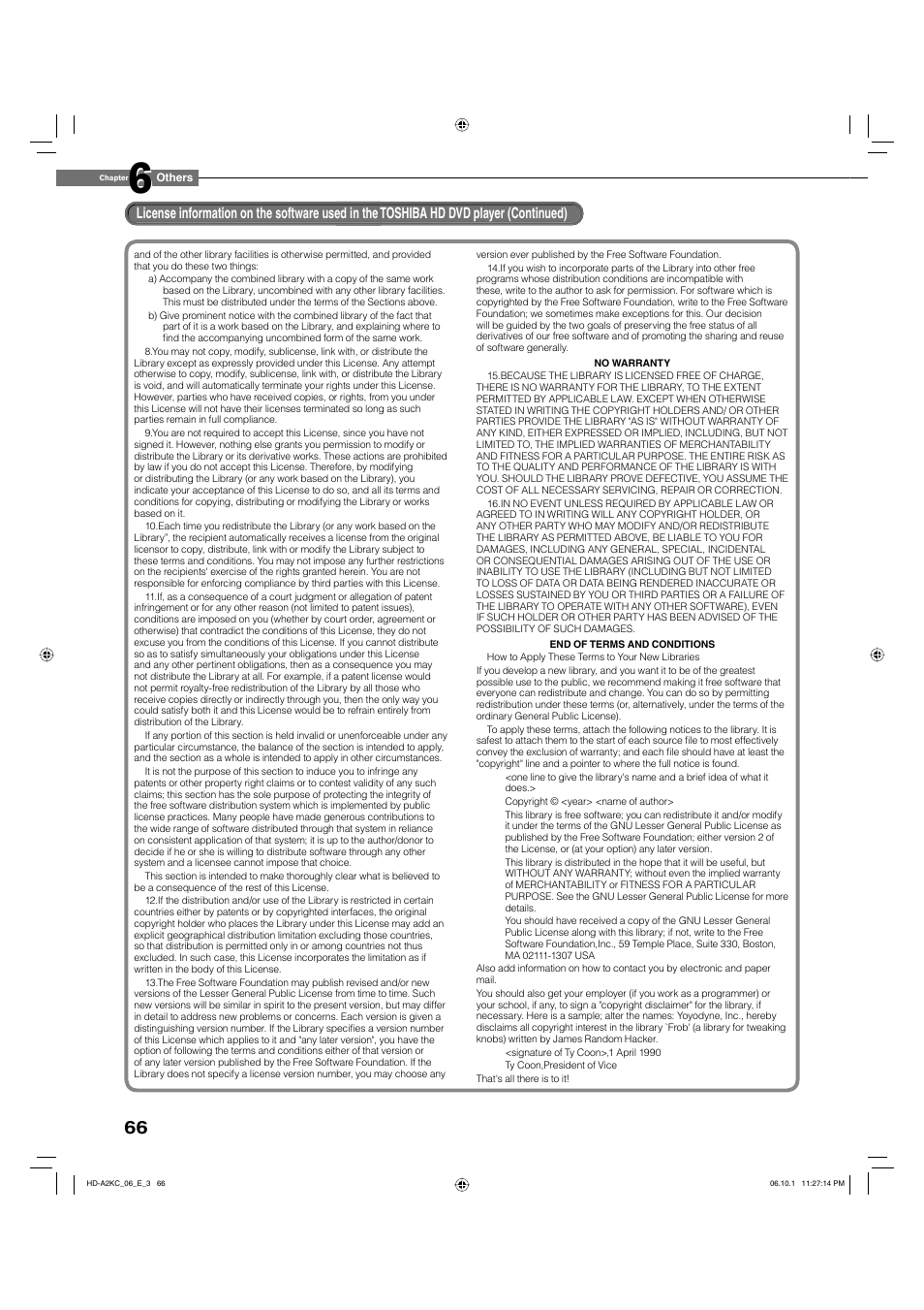 Toshiba HD-A2KC User Manual | Page 66 / 72