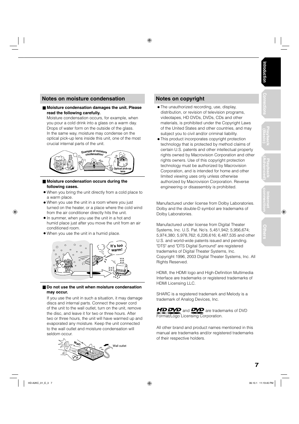 Toshiba HD-A2KC User Manual | Page 7 / 72