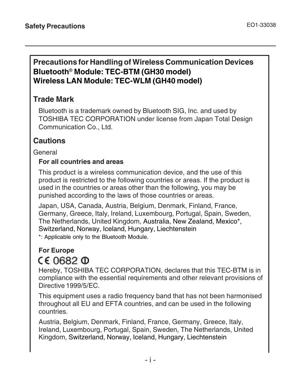 Toshiba B-SP2D User Manual | Page 3 / 50