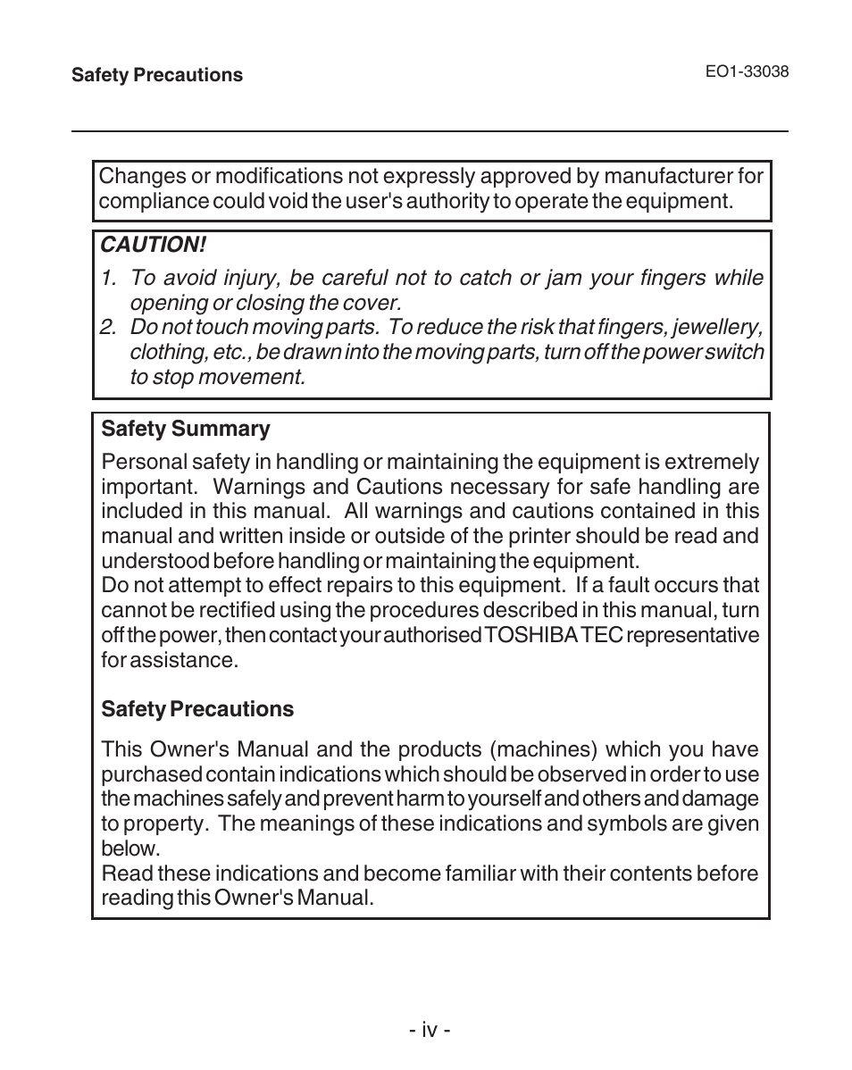 Toshiba B-SP2D User Manual | Page 6 / 50