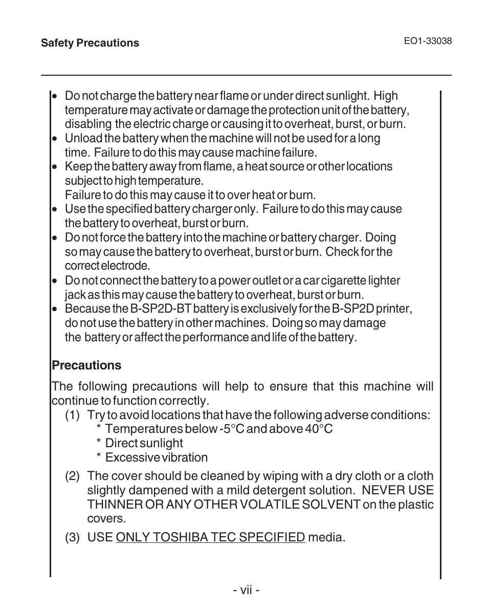 Toshiba B-SP2D User Manual | Page 9 / 50