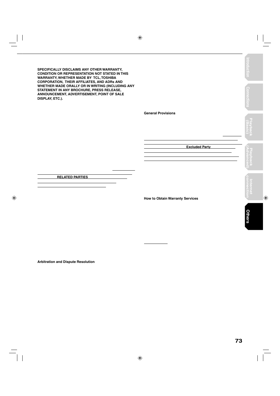 Toshiba HD-A20KU User Manual | Page 73 / 76