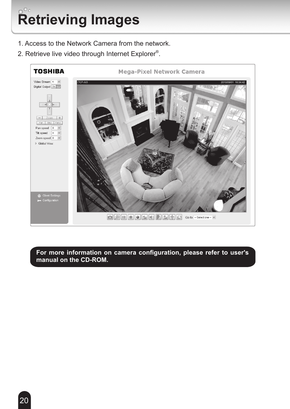 Retrieving images | Toshiba 625012200G User Manual | Page 20 / 24