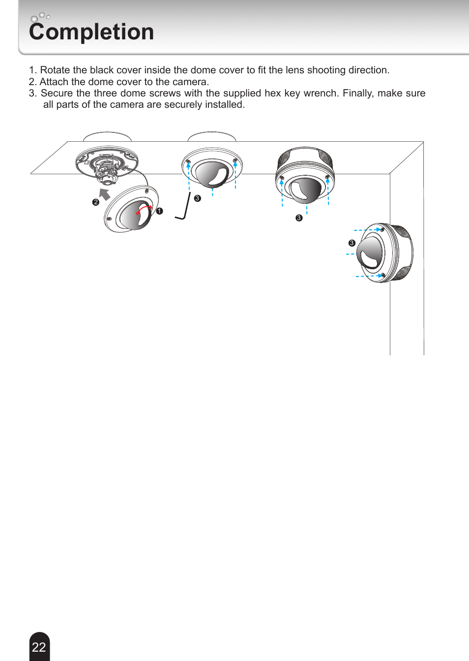 Completion | Toshiba 625012200G User Manual | Page 22 / 24