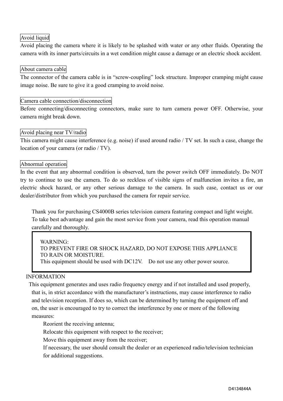 Toshiba CS4000B Series User Manual | Page 8 / 20