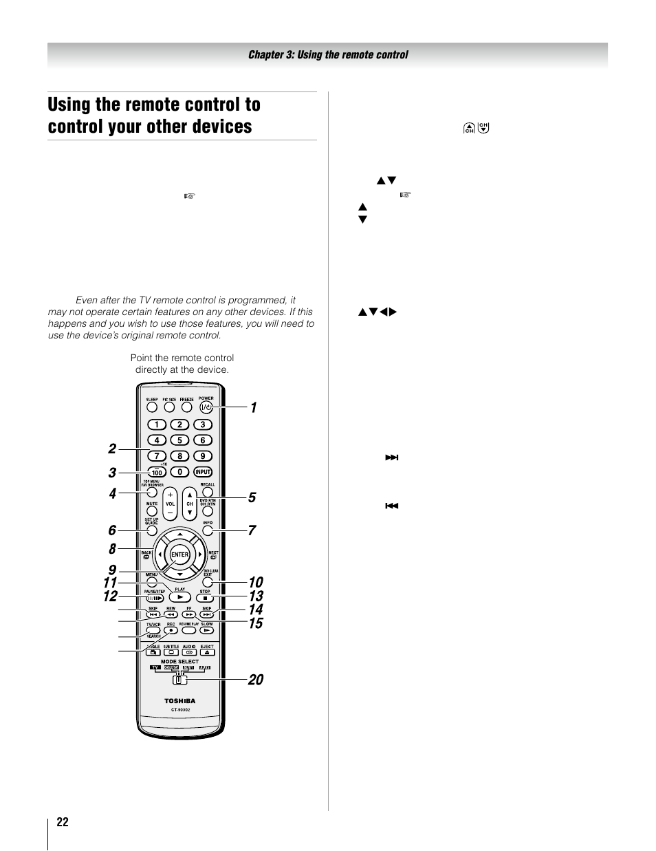 Toshiba 37AV52U User Manual | Page 22 / 62
