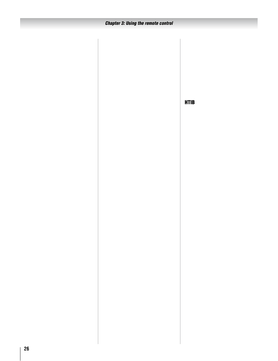 Htib | Toshiba 37AV52U User Manual | Page 26 / 62