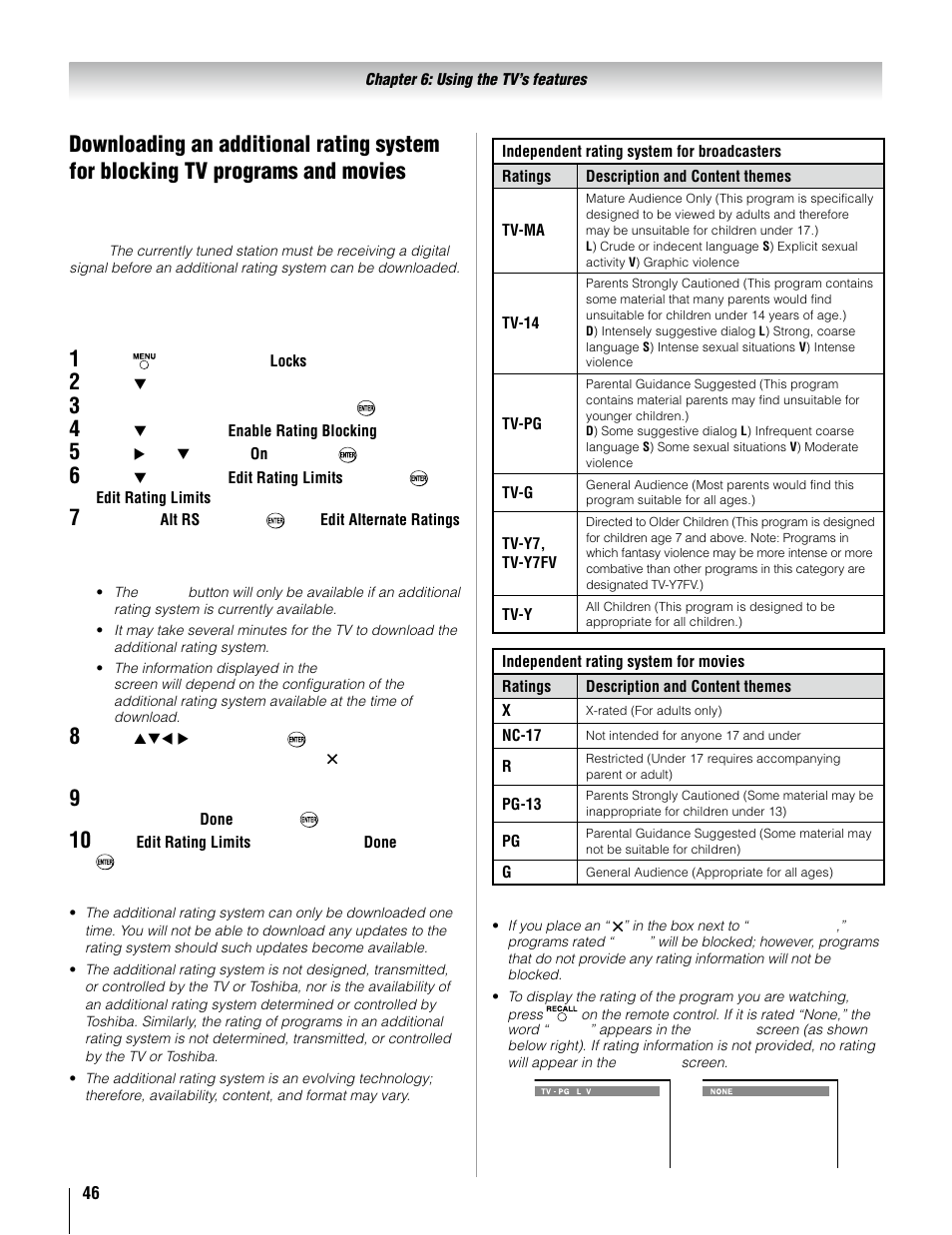 Toshiba 37AV52U User Manual | Page 46 / 62