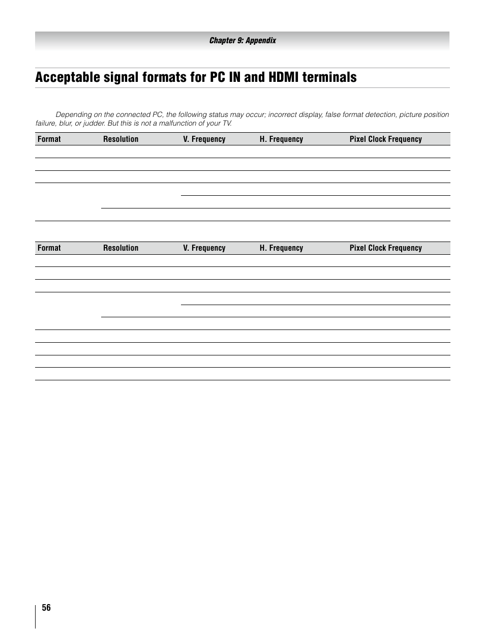 Toshiba 37AV52U User Manual | Page 56 / 62