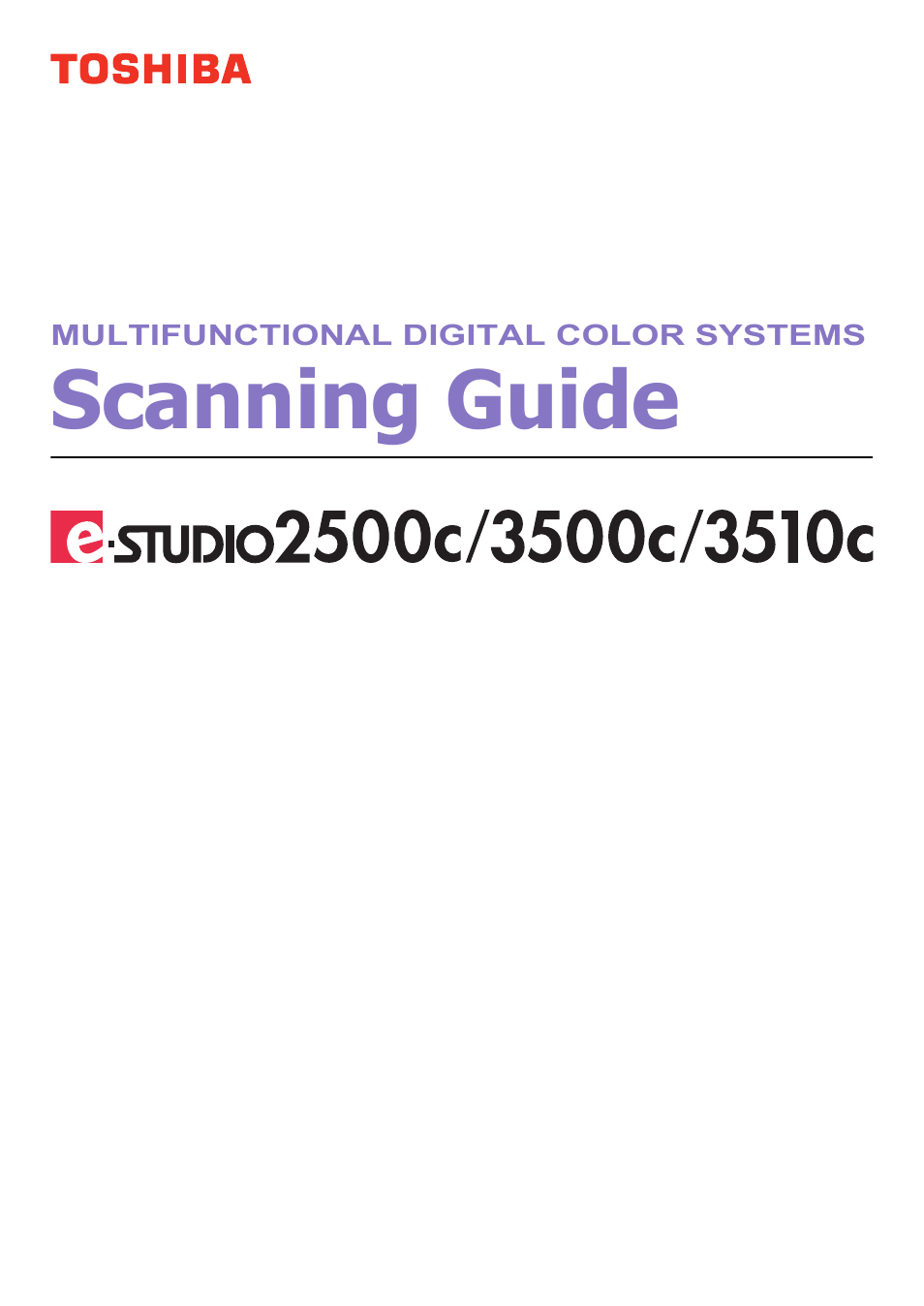 Toshiba ESTUDIO 3500C User Manual | 146 pages