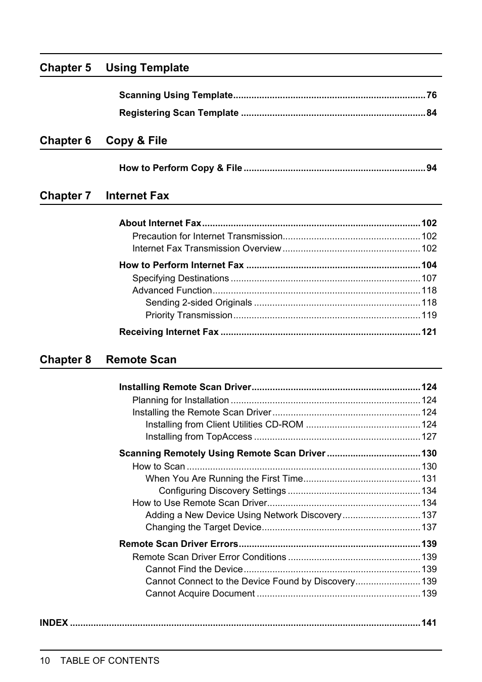 Toshiba ESTUDIO 3500C User Manual | Page 12 / 146