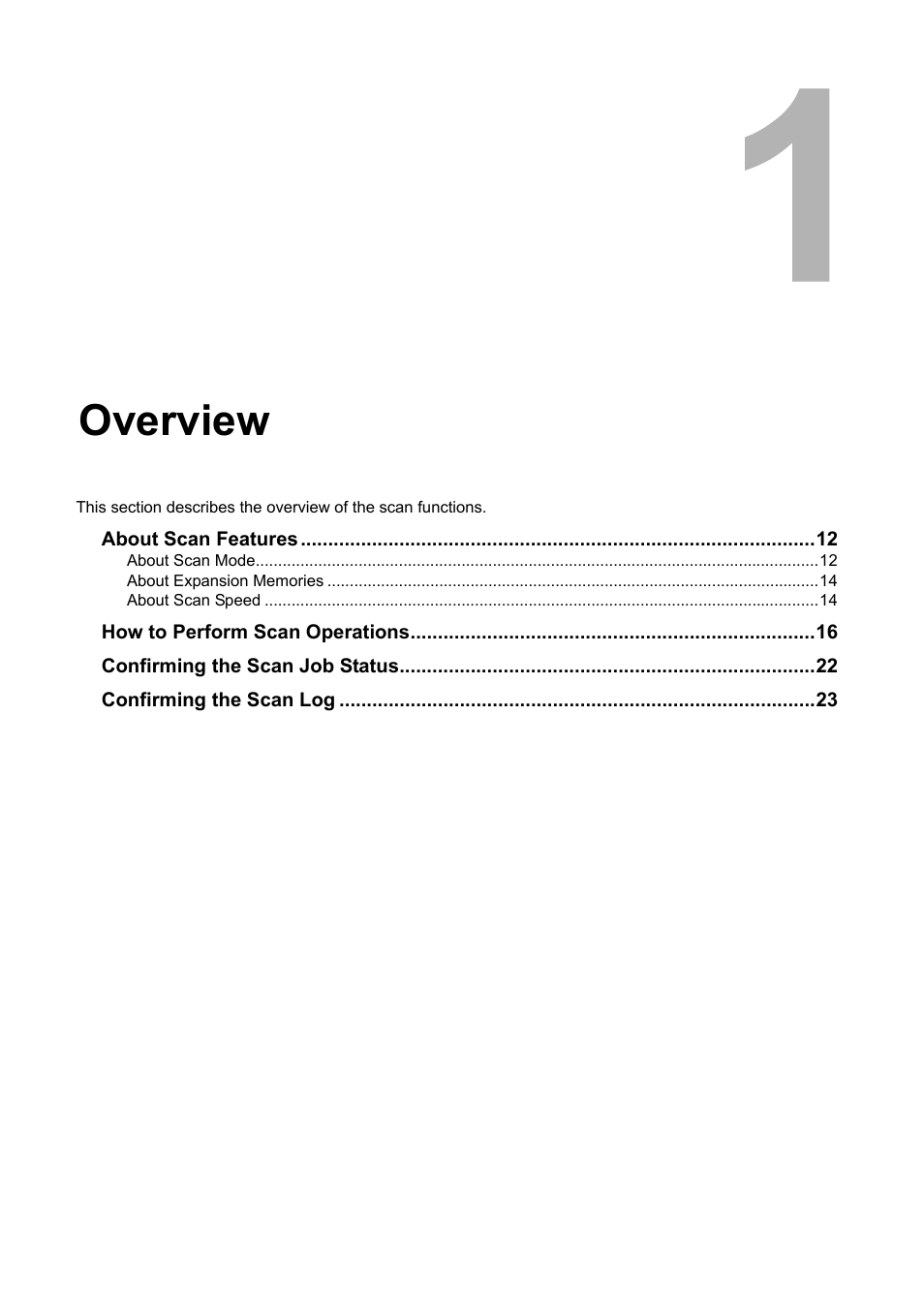 Overview, Chapter 1 | Toshiba ESTUDIO 3500C User Manual | Page 13 / 146