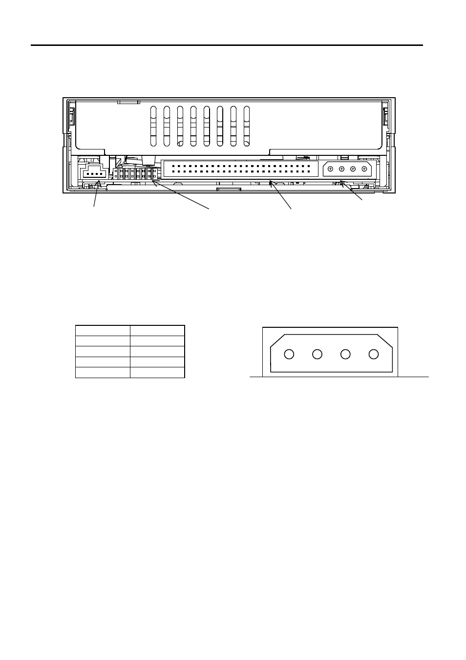 Rear view and connectors, 1 power supply connector | Toshiba SD-W1111 User Manual | Page 21 / 34