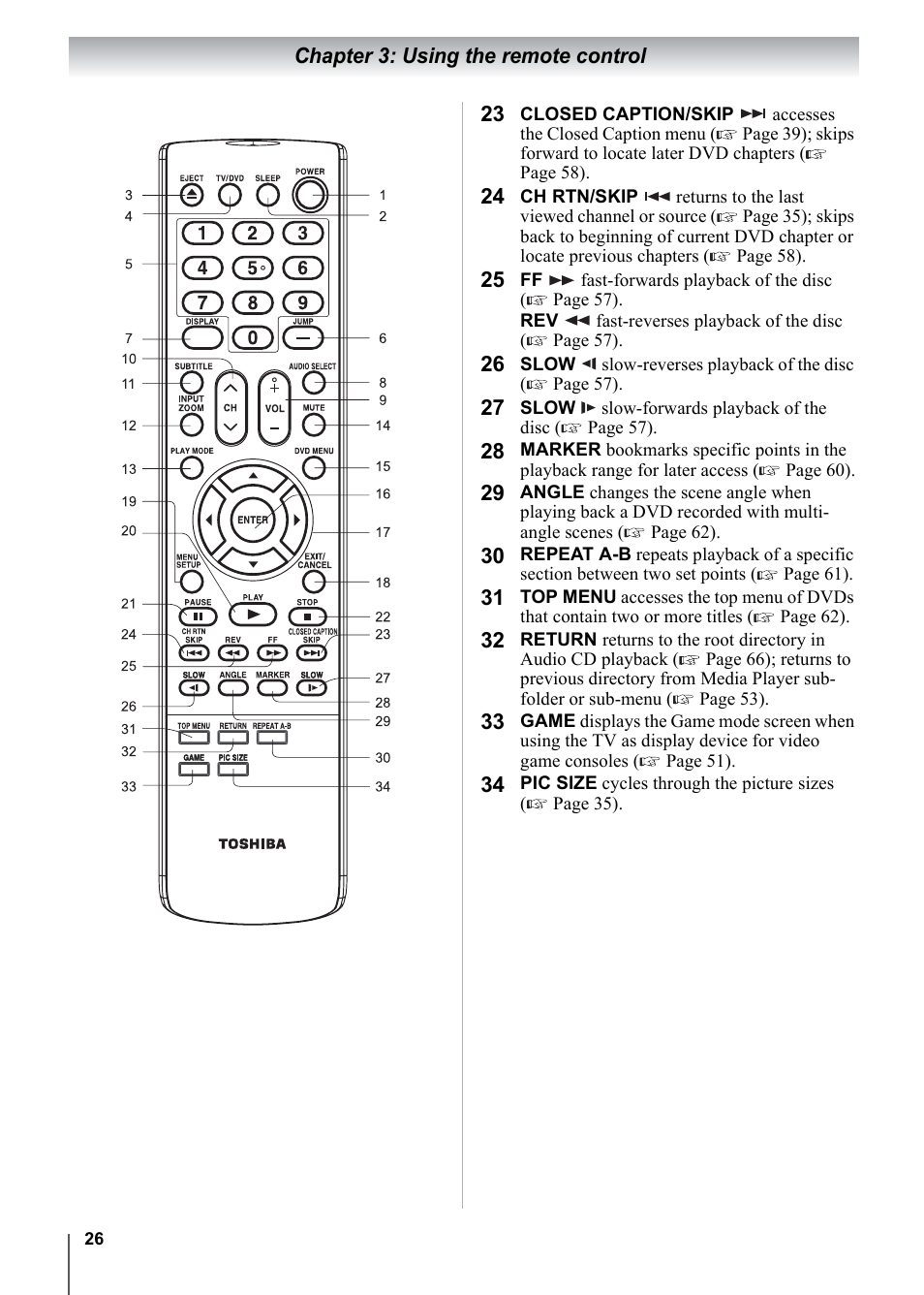 Toshiba 15CV101U User Manual | Page 26 / 88