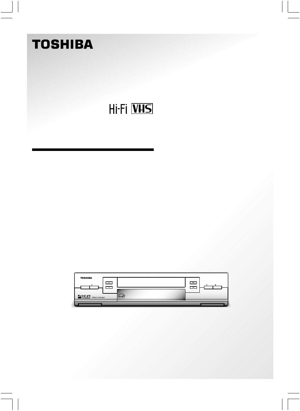 Toshiba W-604 User Manual | 35 pages