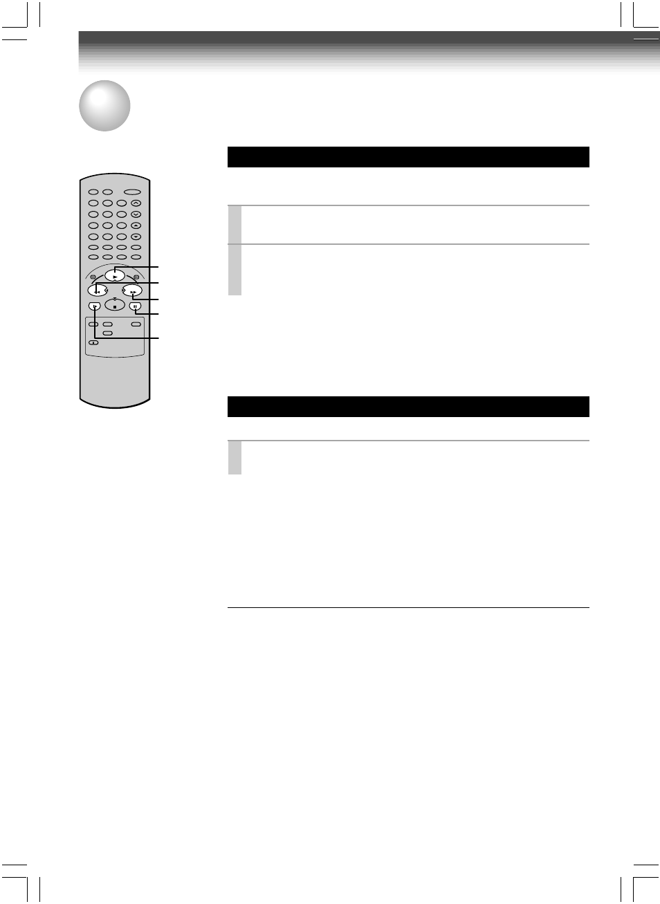 Variable speed playback, Picture search, Still picture | Press ff or rew during playback, A picture freezes so that you can watch closer, Press pause/still during playback, Adjusting still picture stability | Toshiba W-604 User Manual | Page 20 / 35