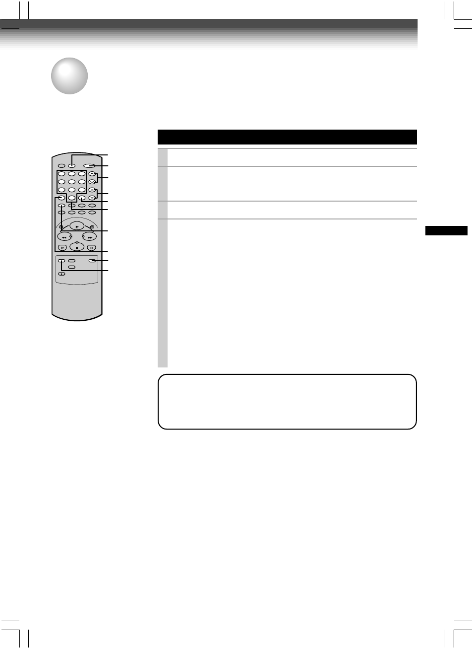Additional information, Multi brand remote control, Setting control codes | Toshiba W-604 User Manual | Page 29 / 35