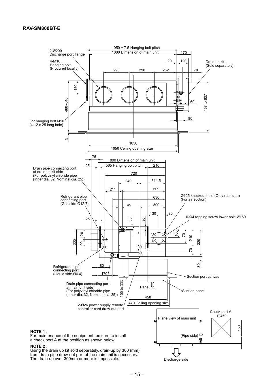 Rav-sm800bt-e | Toshiba RAV-SM560BT-E User Manual | Page 15 / 181