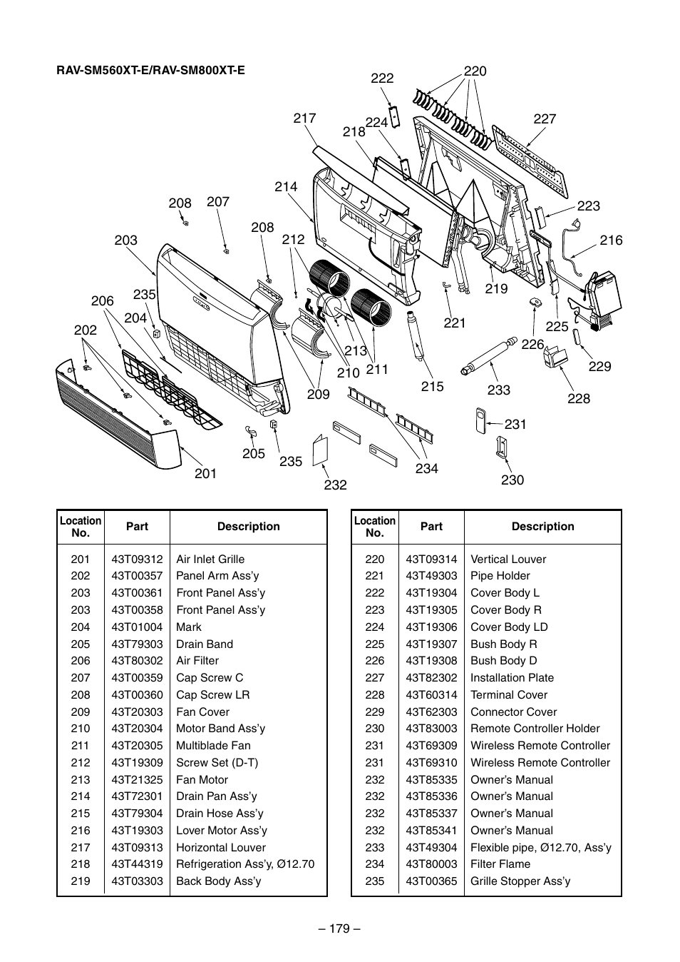 Toshiba RAV-SM560BT-E User Manual | Page 179 / 181