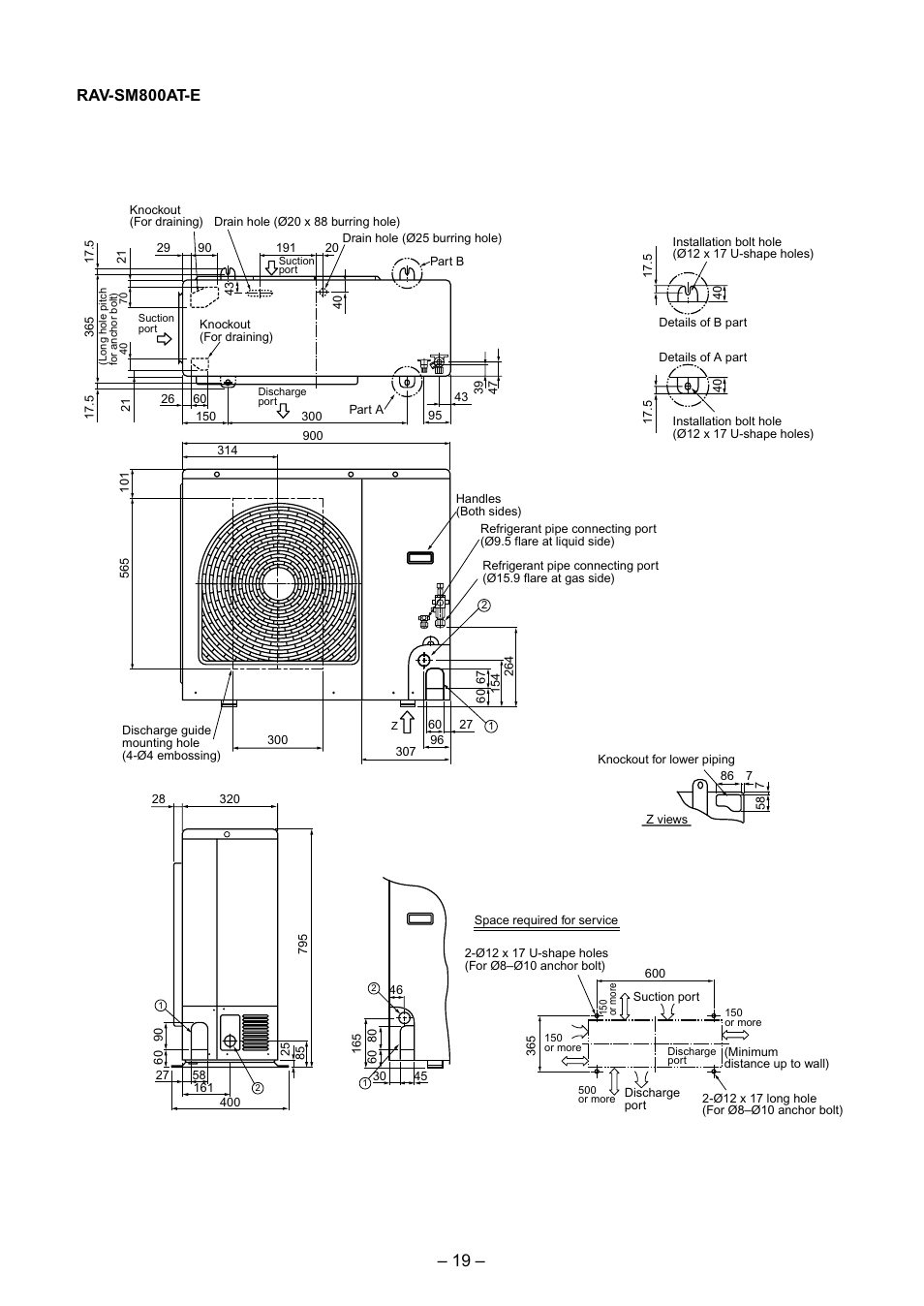 Rav-sm800at-e | Toshiba RAV-SM560BT-E User Manual | Page 19 / 181