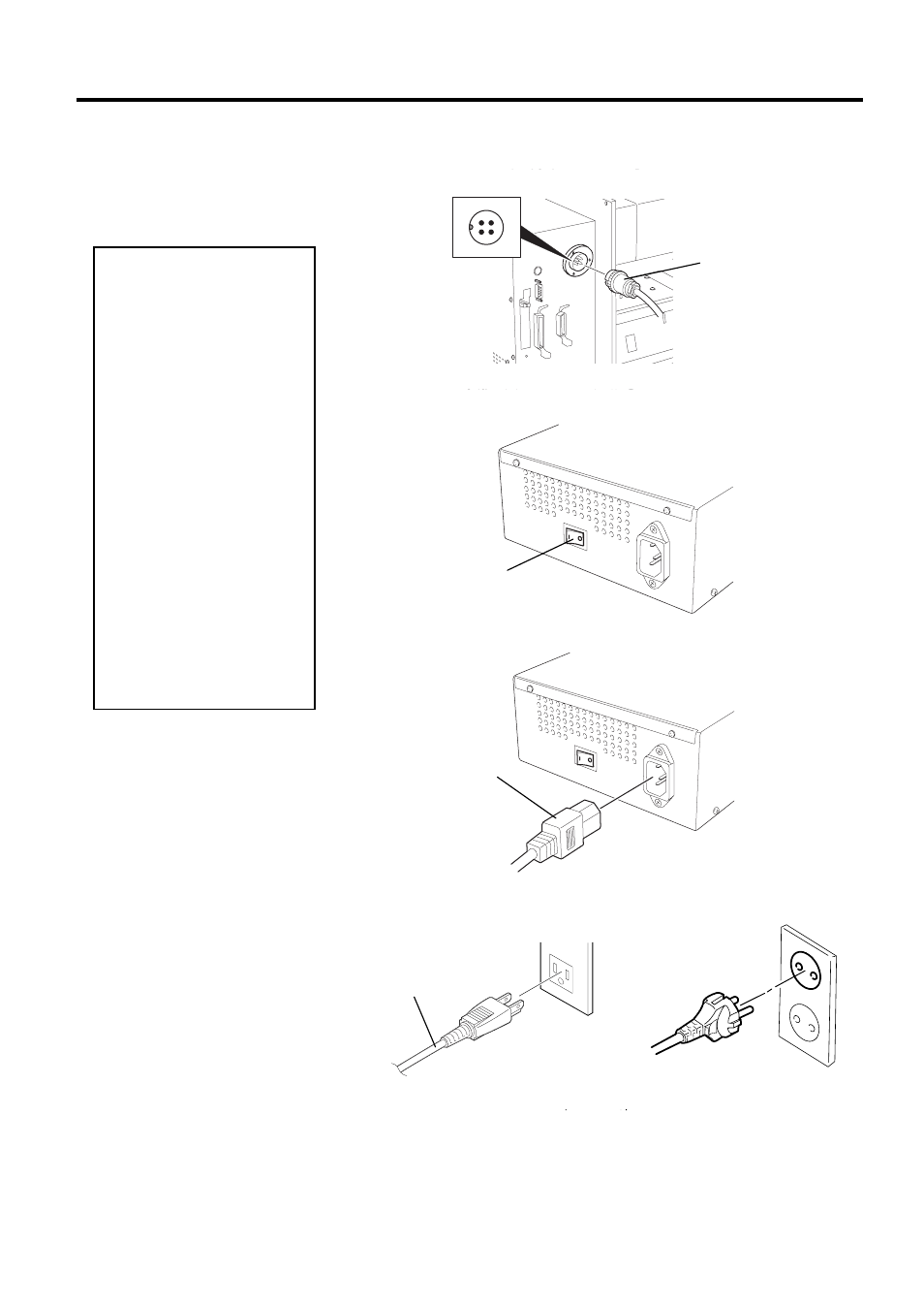 Connecting the power cord, 5 connecting the power cord | Toshiba B-492L User Manual | Page 15 / 86