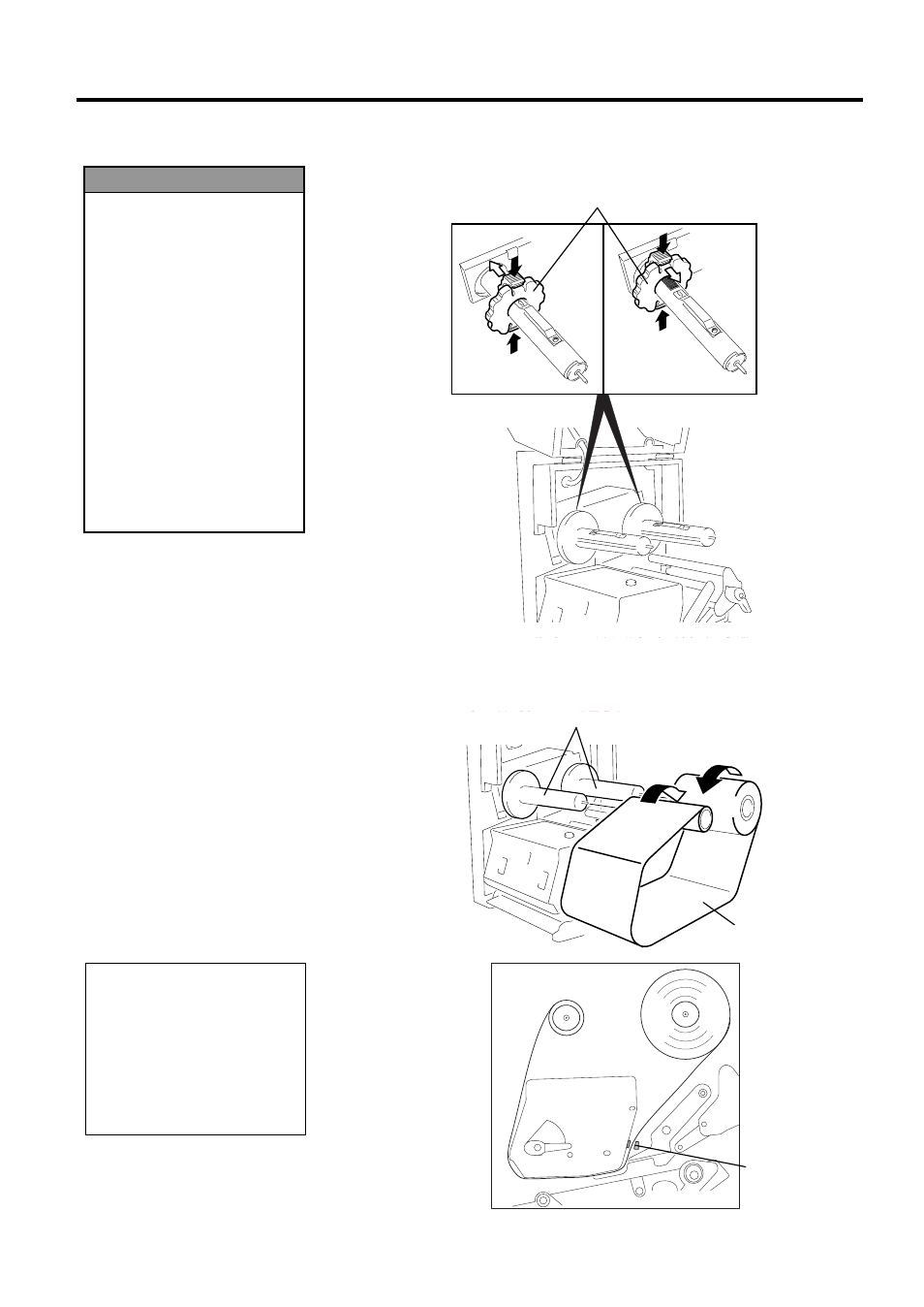Loading the ribbon, 8 loading the ribbon | Toshiba B-492L User Manual | Page 22 / 86