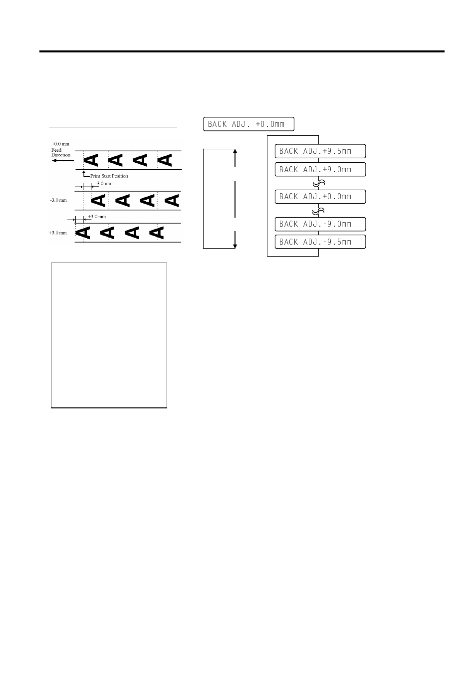 A4.5 printer parameter fine adjustment (cont.) | Toshiba B-492L User Manual | Page 59 / 86