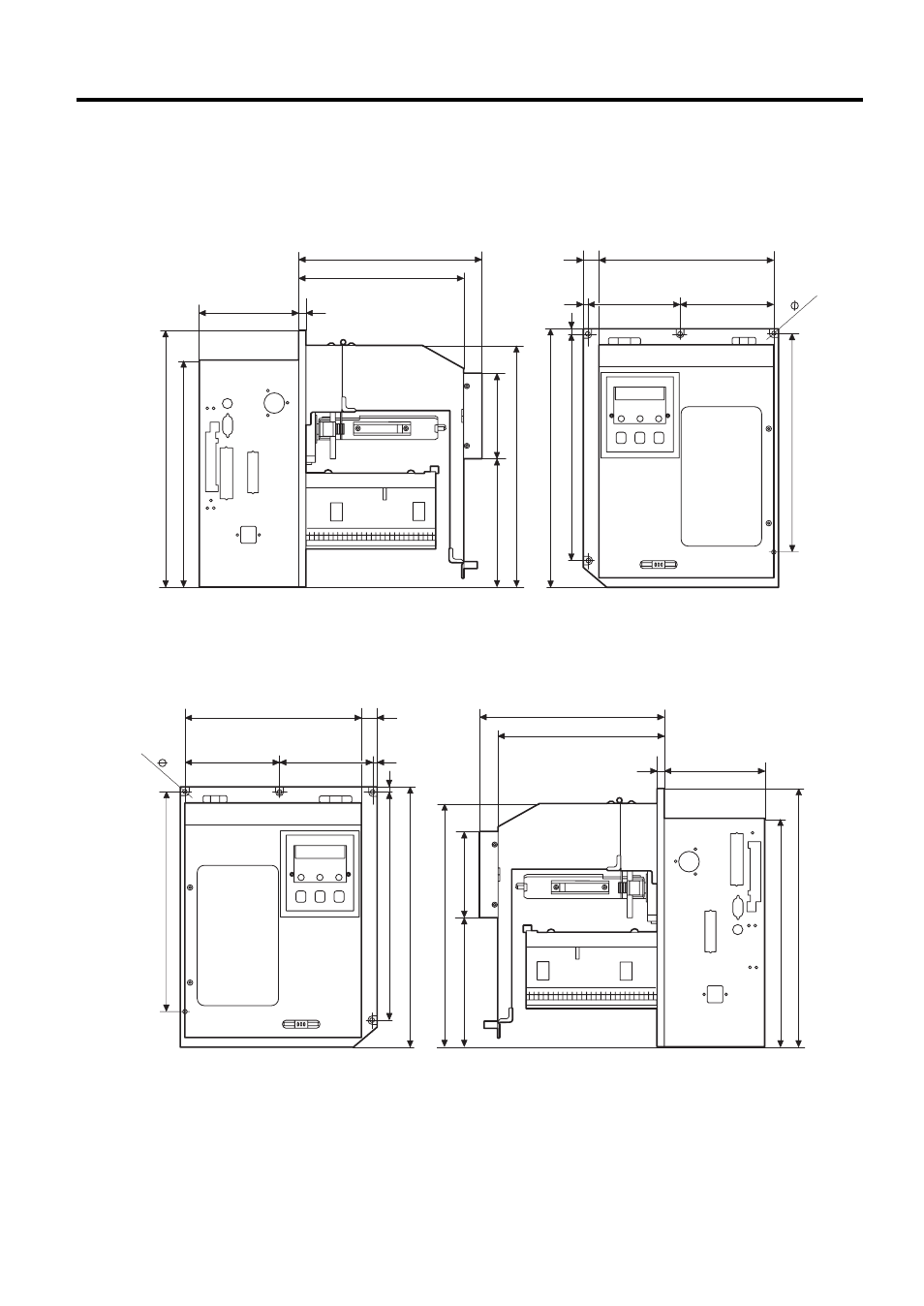 Appearance of the printer 256 300 (11.8), 5 appearance of the printer, 1 dimensions | L type] [r type | Toshiba B-492L User Manual | Page 8 / 86
