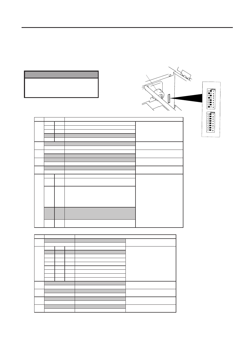 2) bloque 1, 1) bloque 2, Fig. 4-1 | Soportes de la cinta | Toshiba B-672-QP User Manual | Page 105 / 157