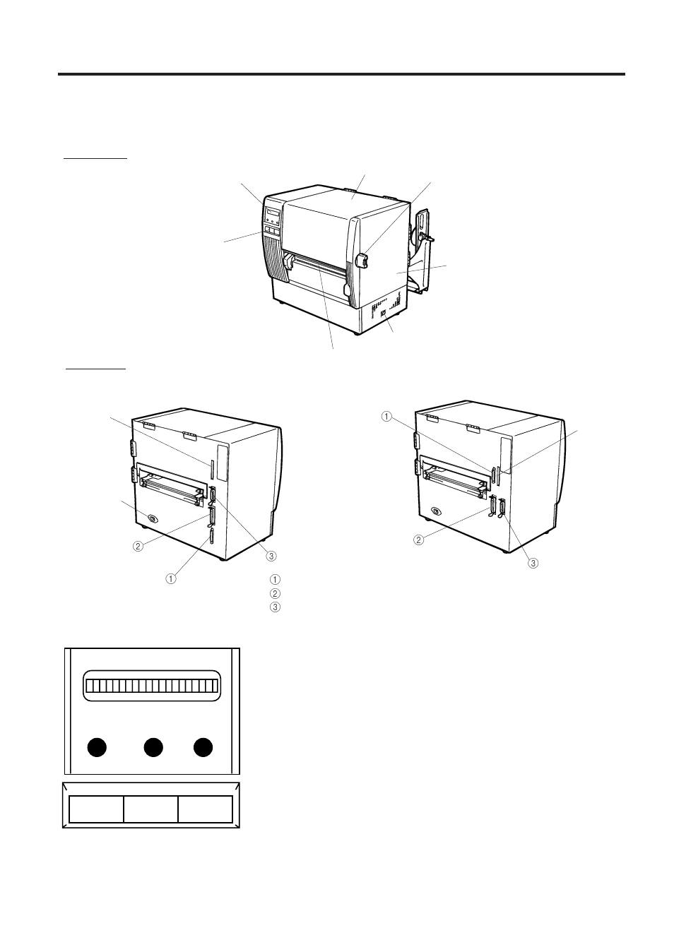 Overview, Front/rear view, Operation panel | 1 front/rear view, 2 operation panel | Toshiba B-672-QP User Manual | Page 11 / 157