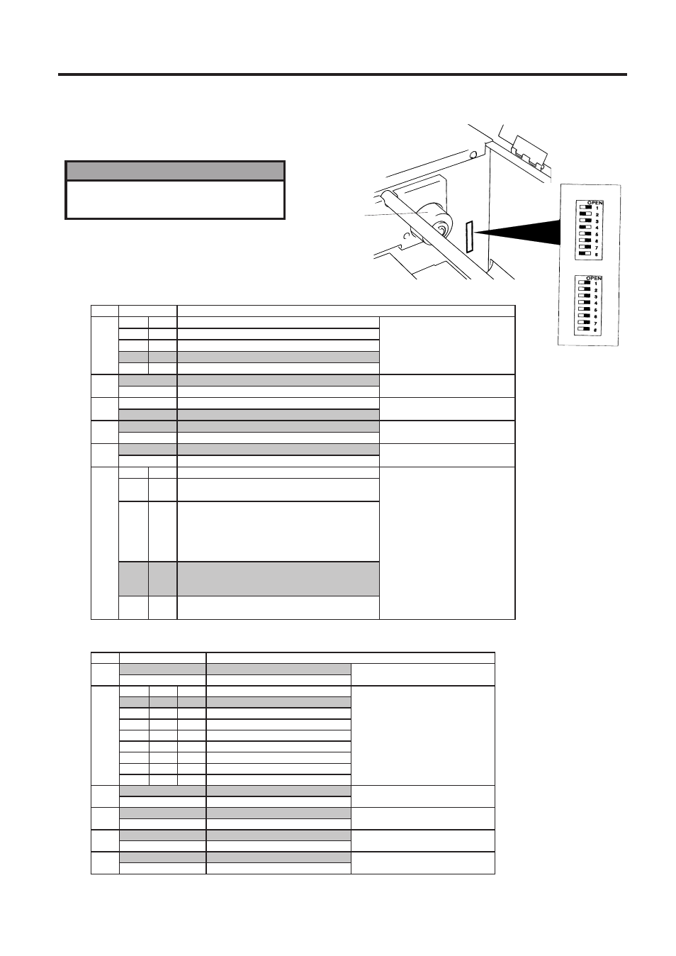 Utilisation des dip switch (b-672 seulement), Fig. 4-1, F4-1 4. utilisation des dip switch | Guide ruban | Toshiba B-672-QP User Manual | Page 43 / 157