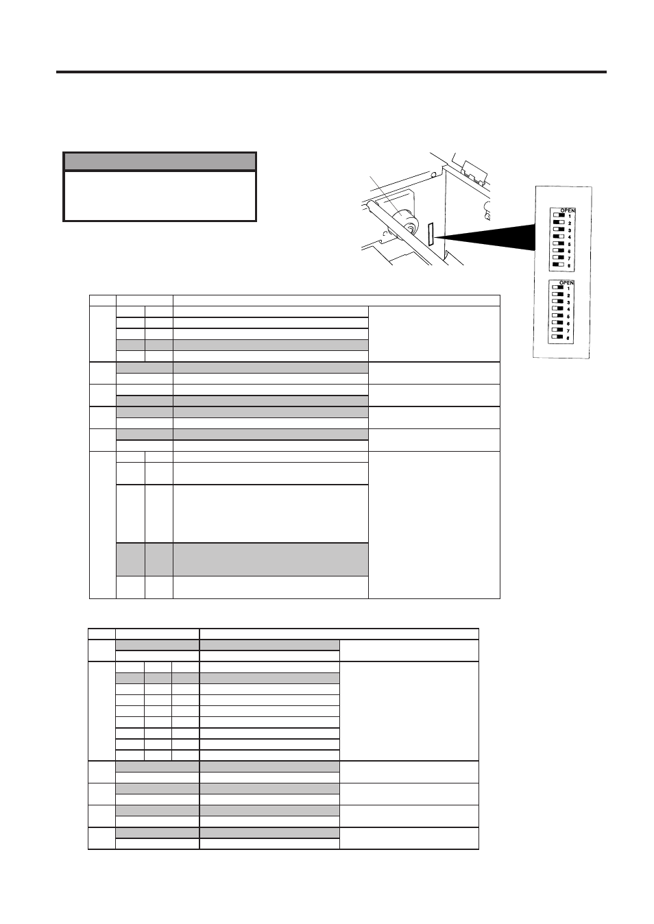 Dip schalter (nur b-672), Abb. 4-1, G4-1 4. dip schalter | Farbbandabwickelachse | Toshiba B-672-QP User Manual | Page 74 / 157