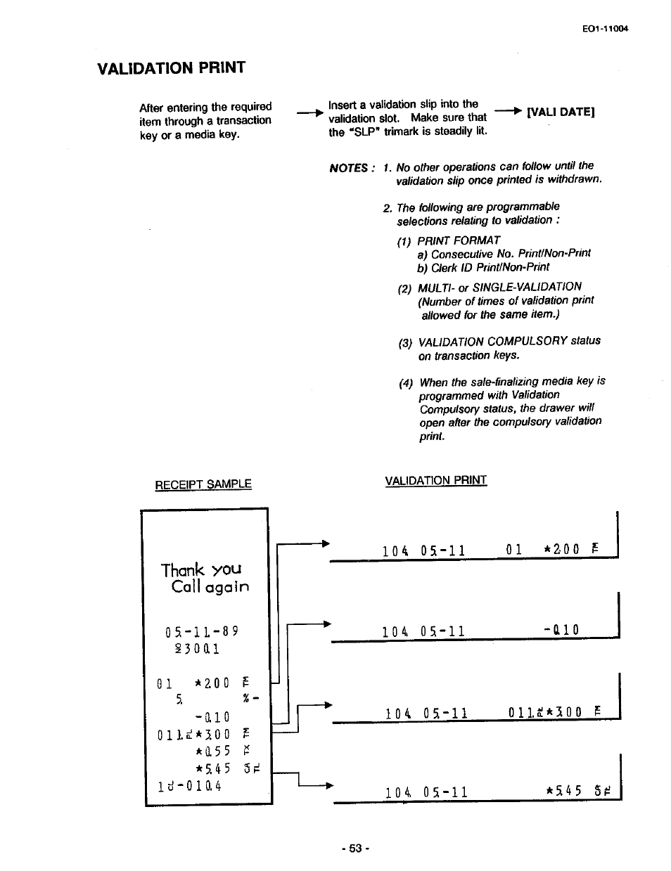 Validation print | Toshiba TEC MA-227-100 User Manual | Page 56 / 94