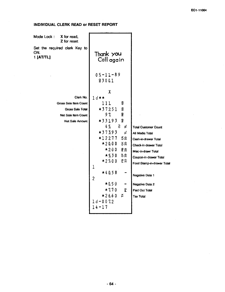 1*4a58, 2*a50 | Toshiba TEC MA-227-100 User Manual | Page 67 / 94