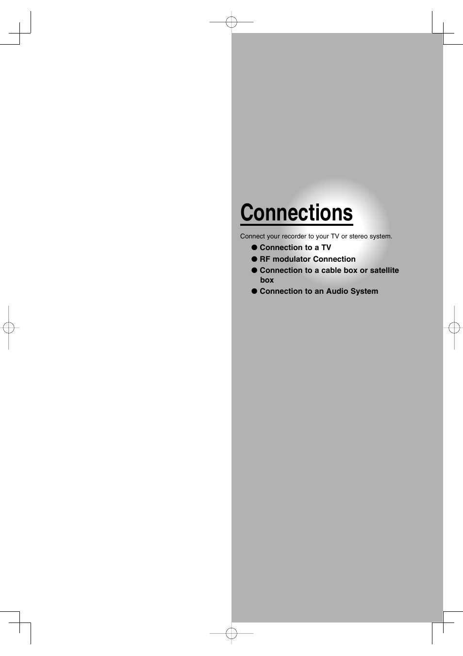 Connections | Toshiba D-RW2SU User Manual | Page 23 / 48