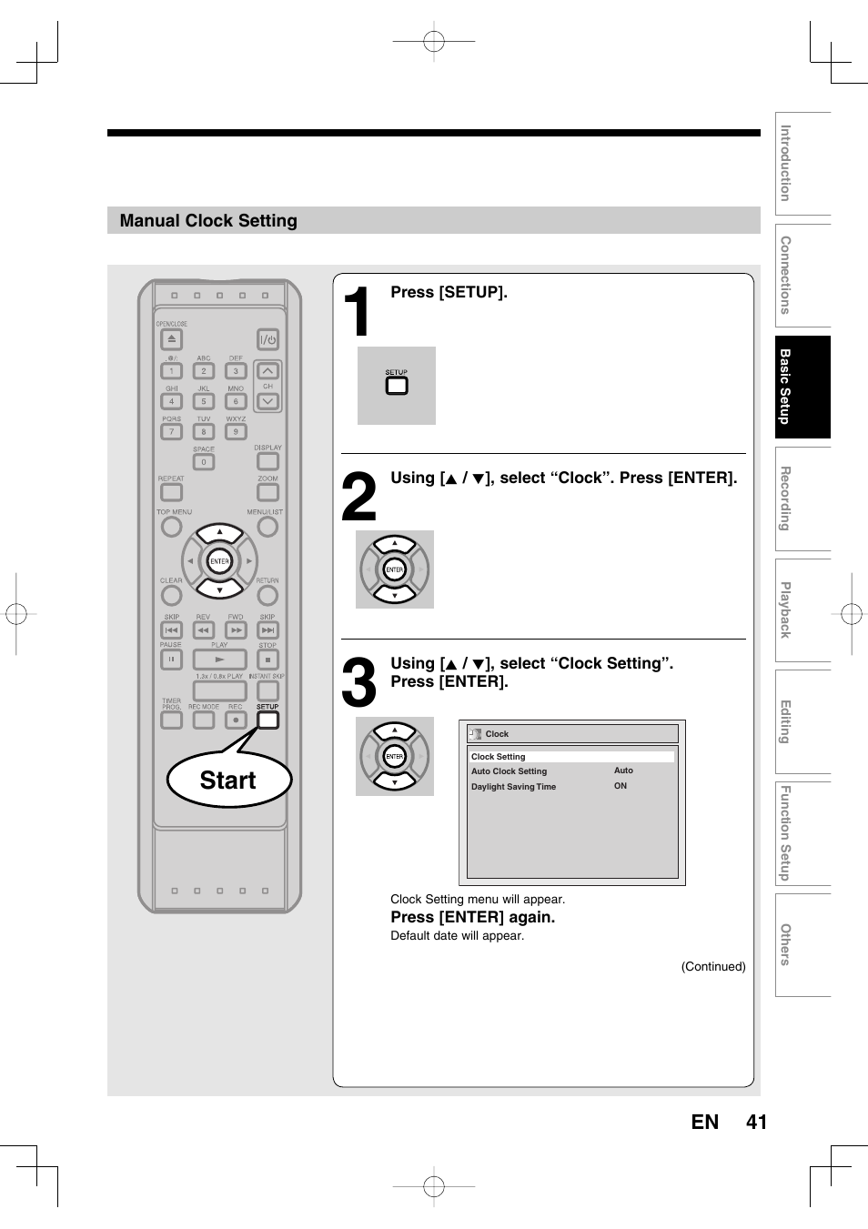Start | Toshiba D-RW2SU User Manual | Page 41 / 48