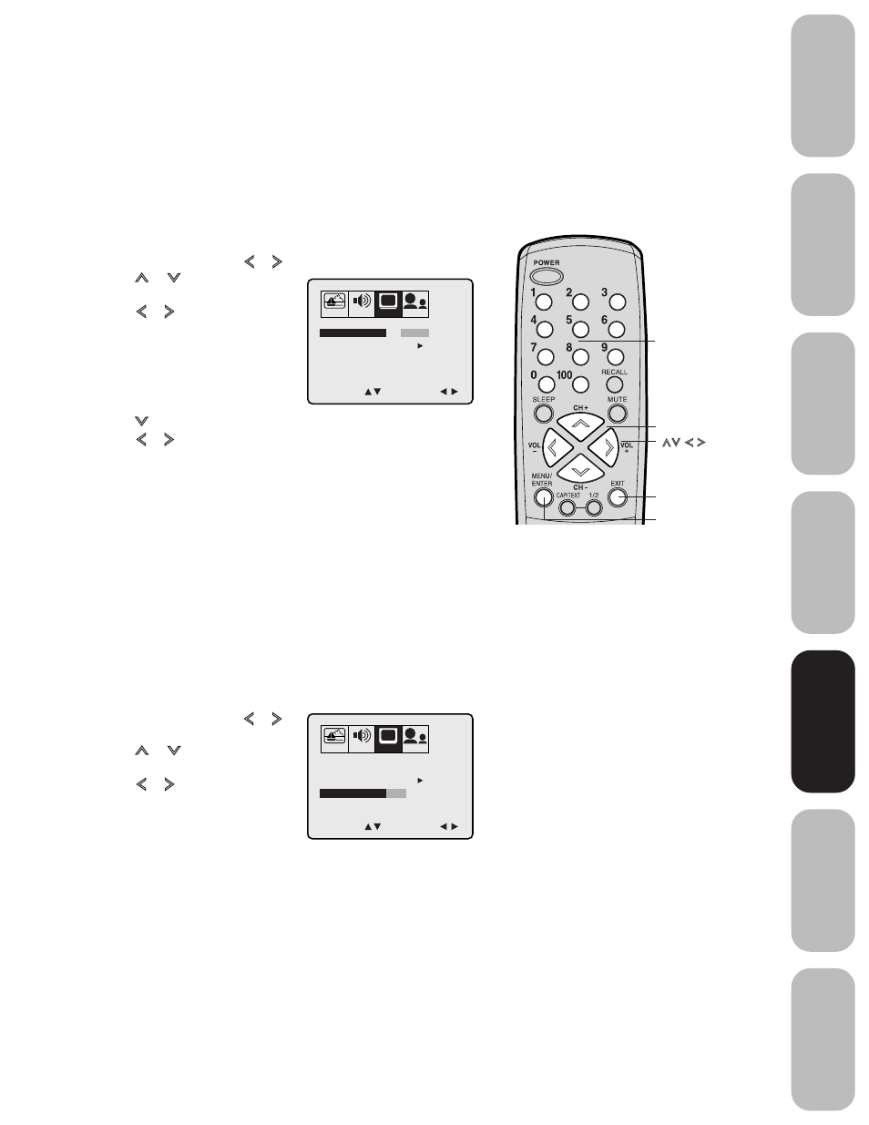 Changing channels, Programming channels automatically, Adding and erasing channels manually | Toshiba 27A33 User Manual | Page 13 / 32