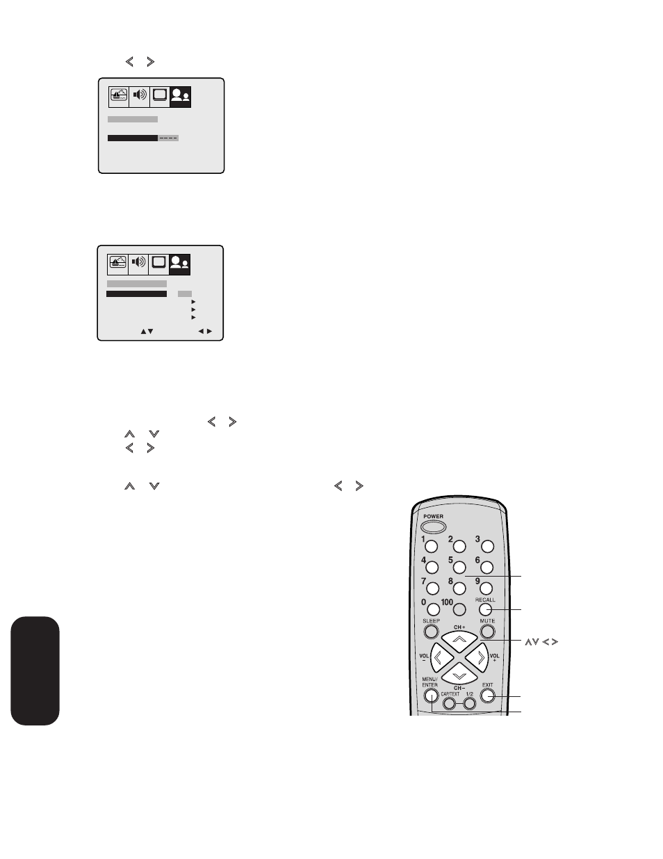 Blocking programs by ratings, Using the tv’ s features | Toshiba 27A33 User Manual | Page 16 / 32