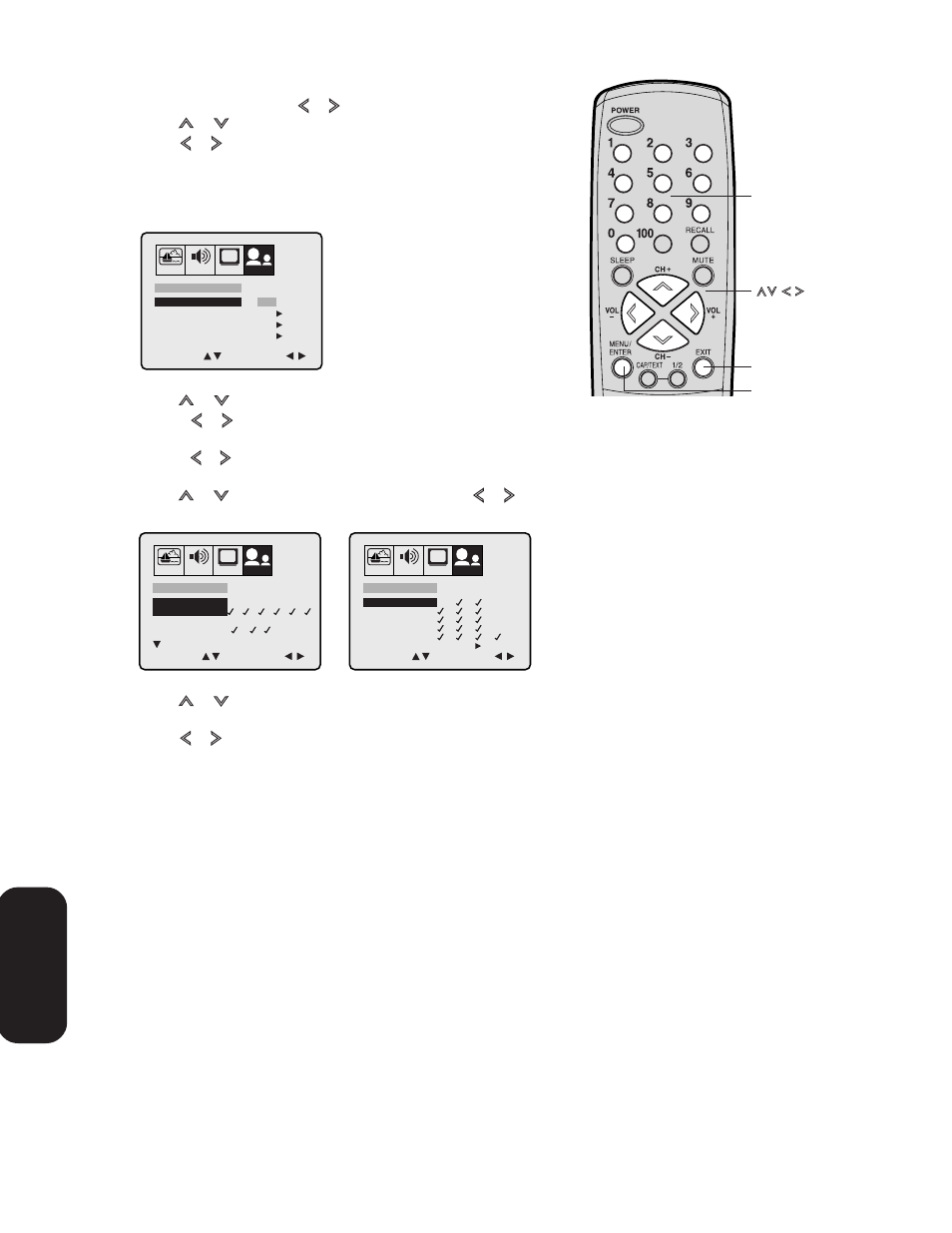 Using the tv’ s features | Toshiba 27A33 User Manual | Page 18 / 32