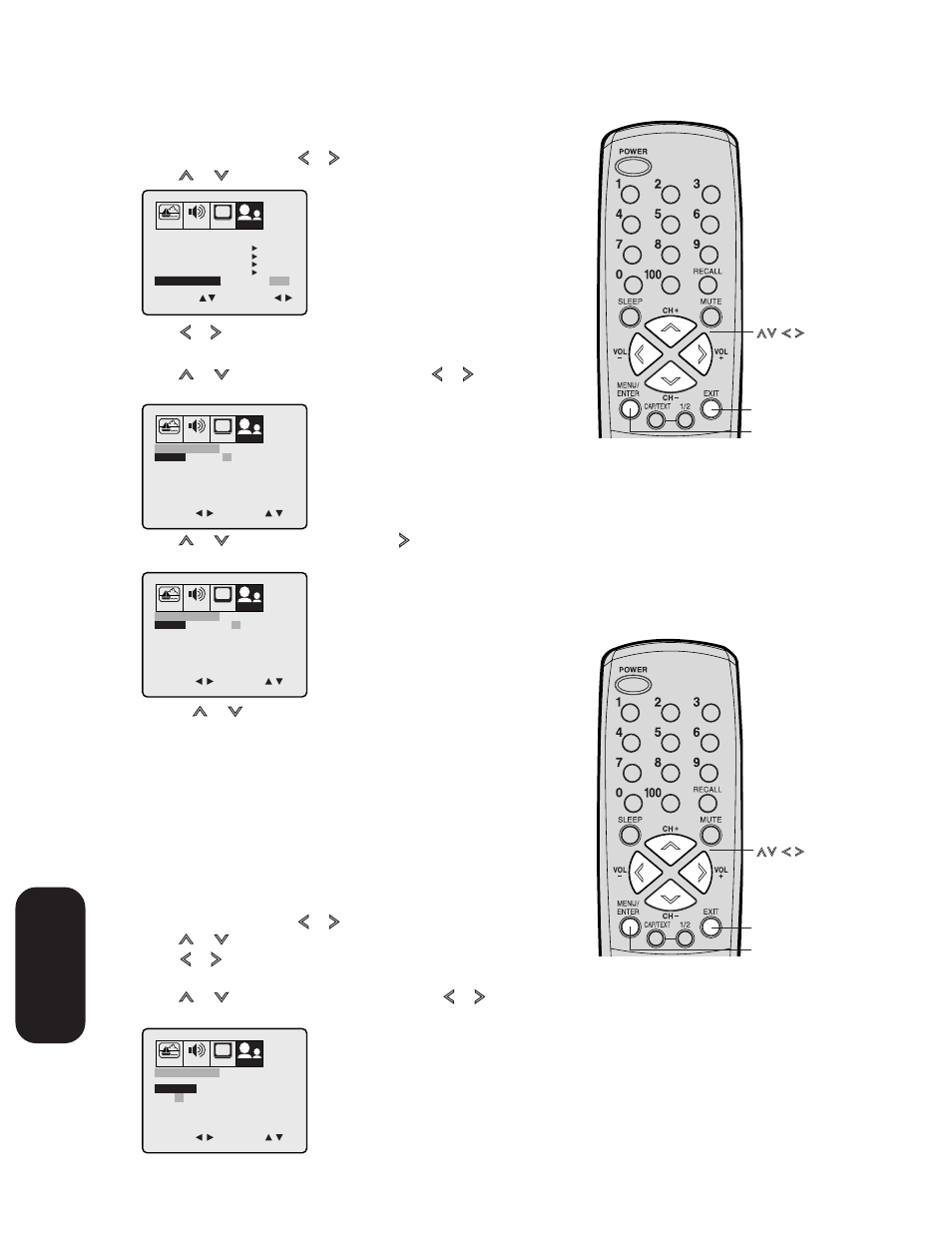 Setting the clock, Setting the on/off timer, Setting the on timer | Using the tv’ s features | Toshiba 27A33 User Manual | Page 22 / 32