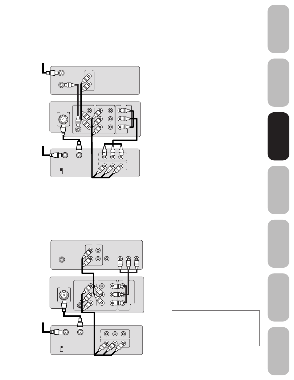 Connecting a dvd player with colorstream, Component video) and a vcr, Connecting your tv | Toshiba 27A33 User Manual | Page 9 / 32