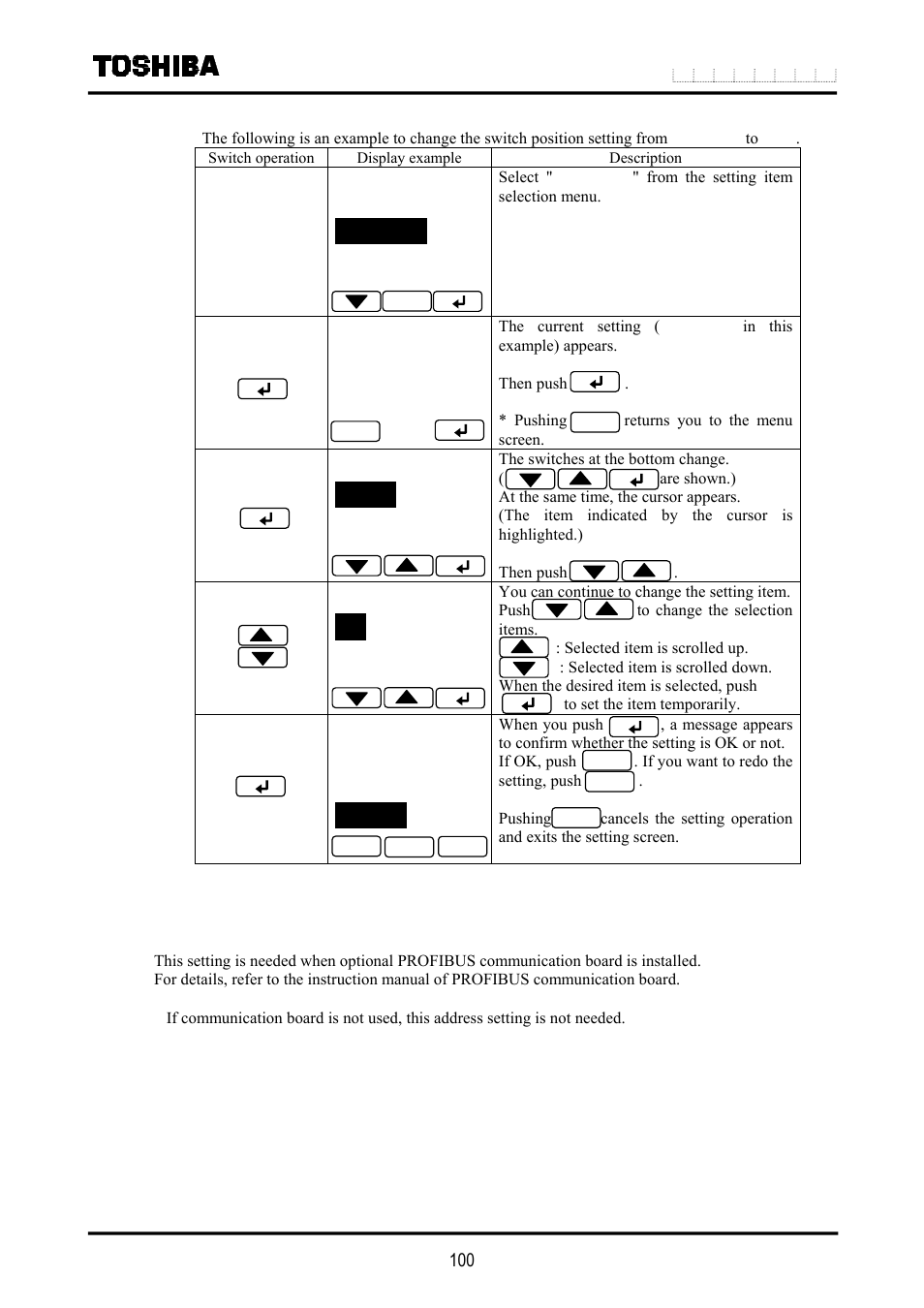 29 communication setting | Toshiba LF516 User Manual | Page 101 / 157