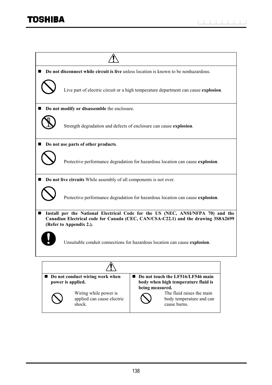 Maintenance and troubleshooting, Caution | Toshiba LF516 User Manual | Page 139 / 157